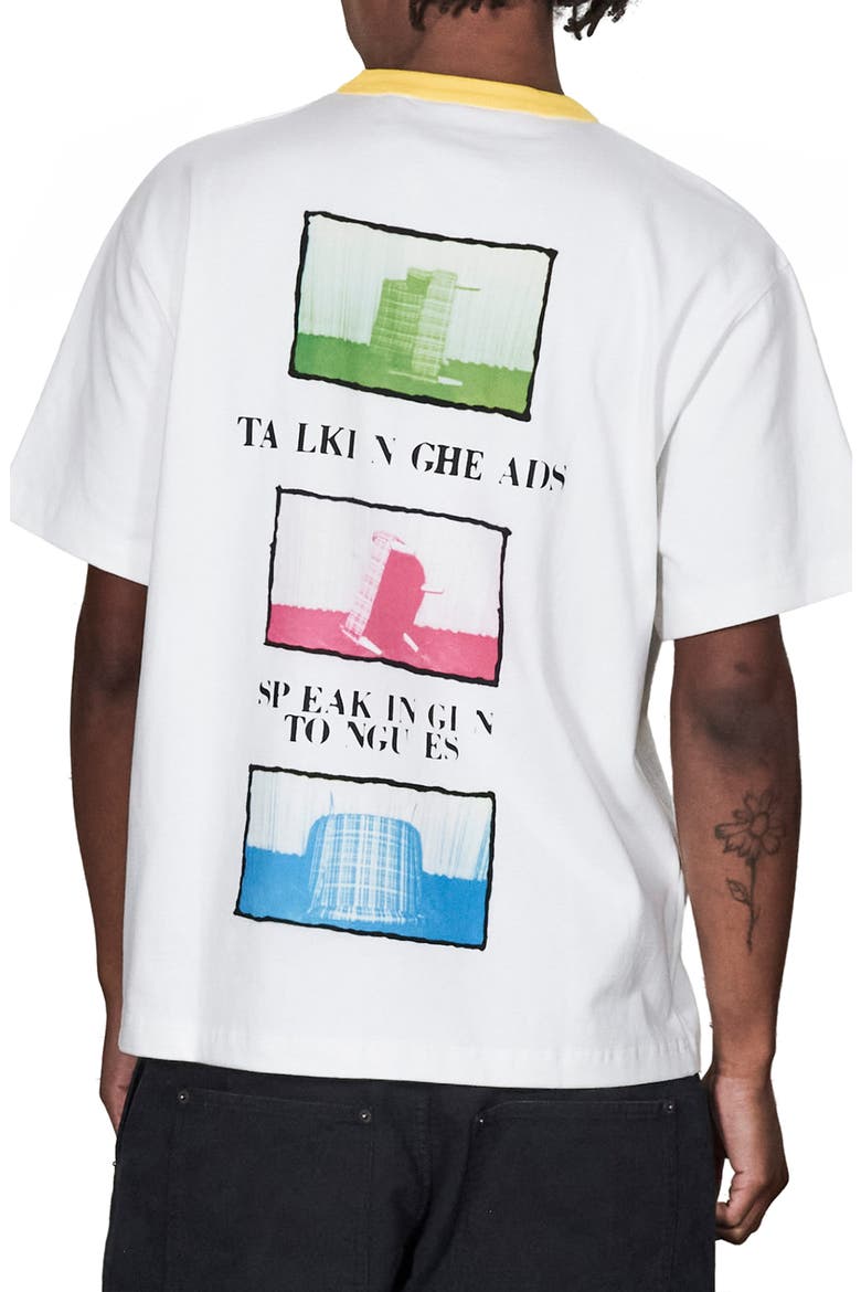 x Talking Heads Speaking Heavyweight Graphic T-Shirt, Alternate, color, WHITE