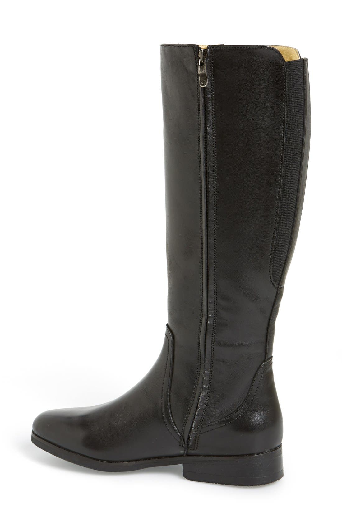 'Liv' Modern Tall Boot, Alternate, color, BLACK