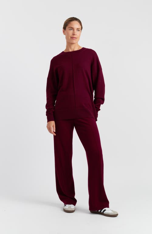 Chinti & Parker Wool & Cashmere Slouchy Sweater In Burgundy