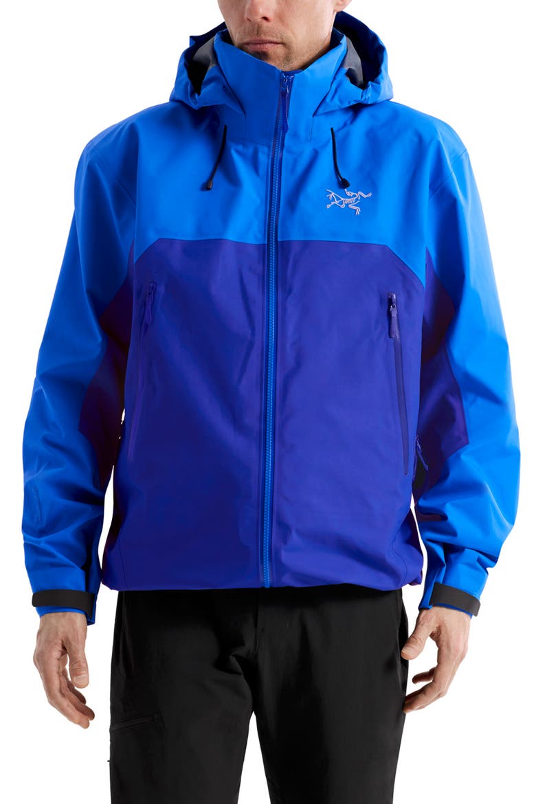Beta AR Gore-Tex® PRO ePE Waterproof Hooded Jacket, Main, color, FLUIDITY/ VITALITY