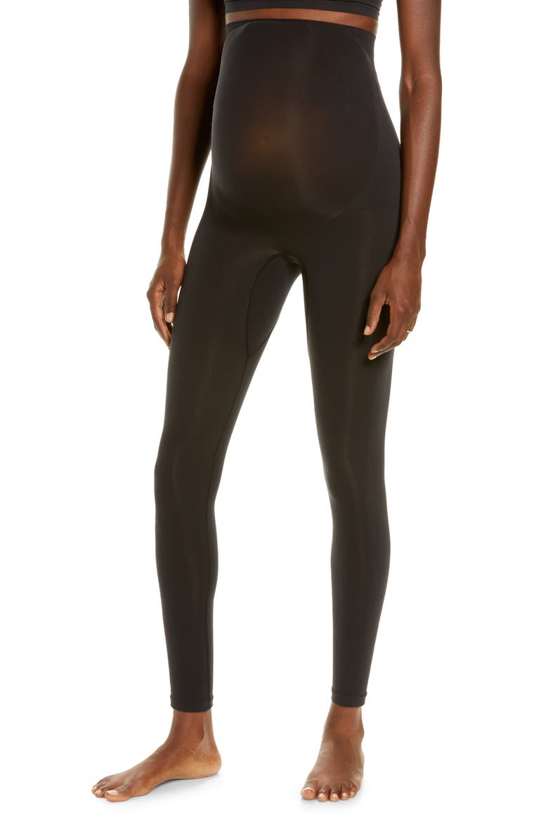 Seamless Sculpt Maternity Leggings, Main, color, ONYX