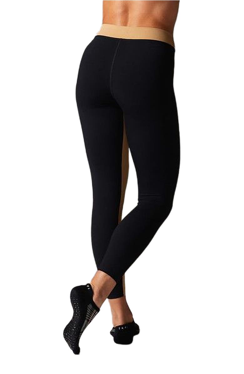 Tavi Mid Rise 7/8 Legging, Alternate, color, Ebony/Camel