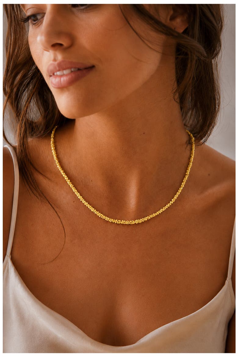 Twisted Rock Chain Necklace, Alternate, color, GOLD PLATED
