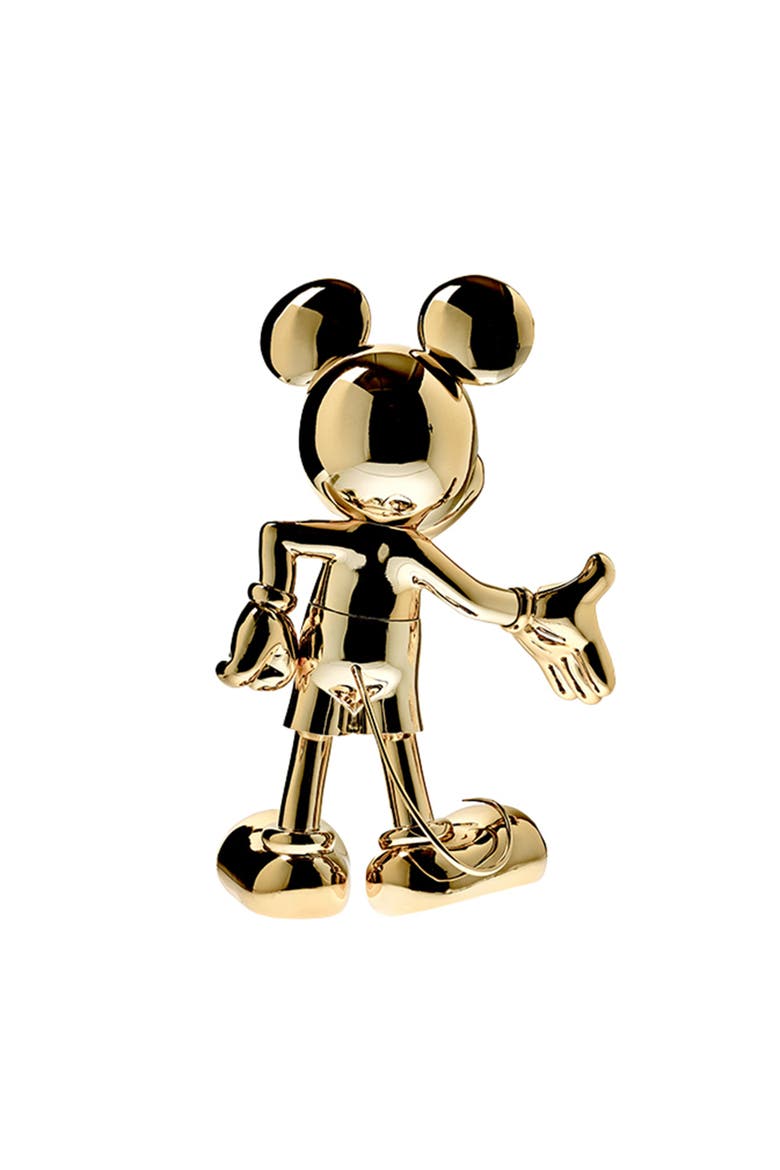 Mickey Mouse Welcome Figurine, Alternate, color, Gold