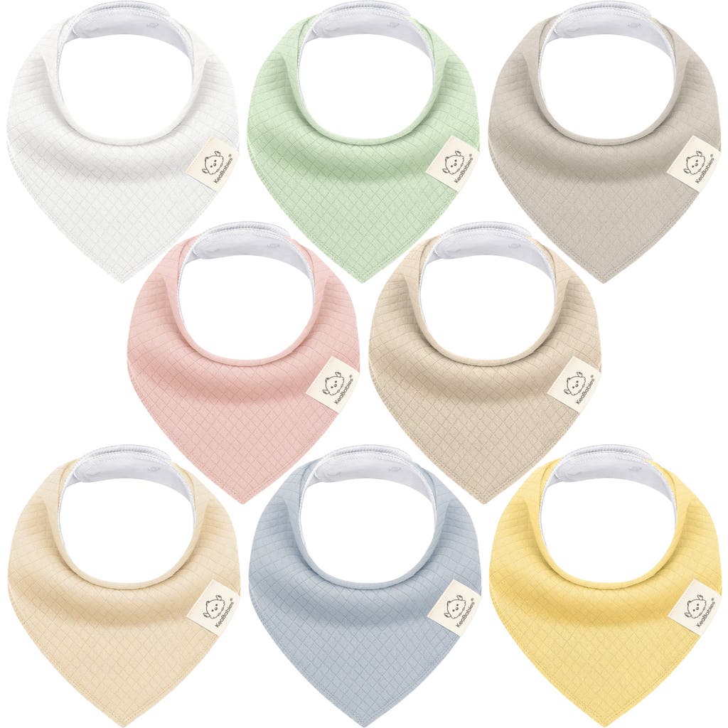 Keababies 8-pack Quin Bandana Bibs In Dawn