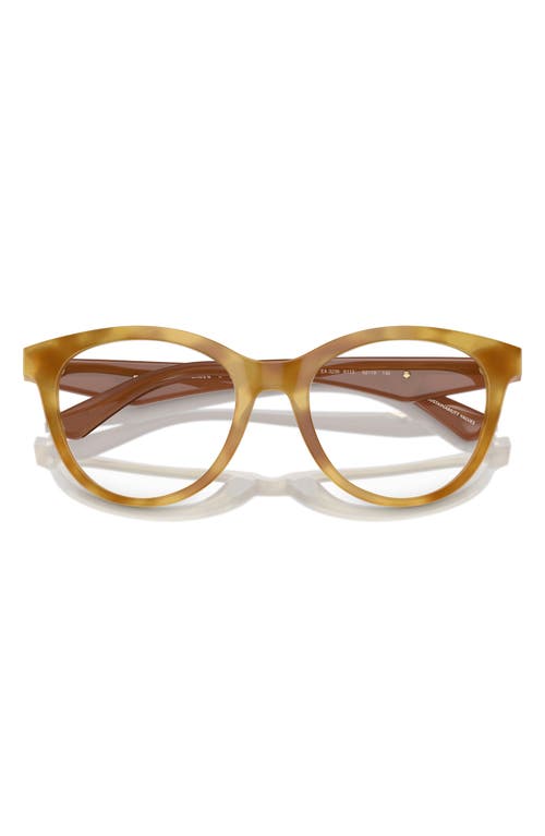 Emporio Armani 52mm Cat Eye Optical Glasses In Gold
