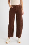 CITY BLUES Side Panel Barrel Leg Corduroy Pants