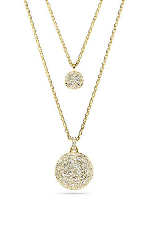 ★WEST★ Swarovski crystal slit necklaceWI9071111 SWAROVSKI STRASS®28mm Colored Full Cut Teardrop