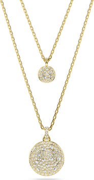 Swarovski Sublima Crystal Pendant Layered Necklace