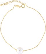 EFFY 14K Yellow Gold Single Fresh Water Pearl Bracelet