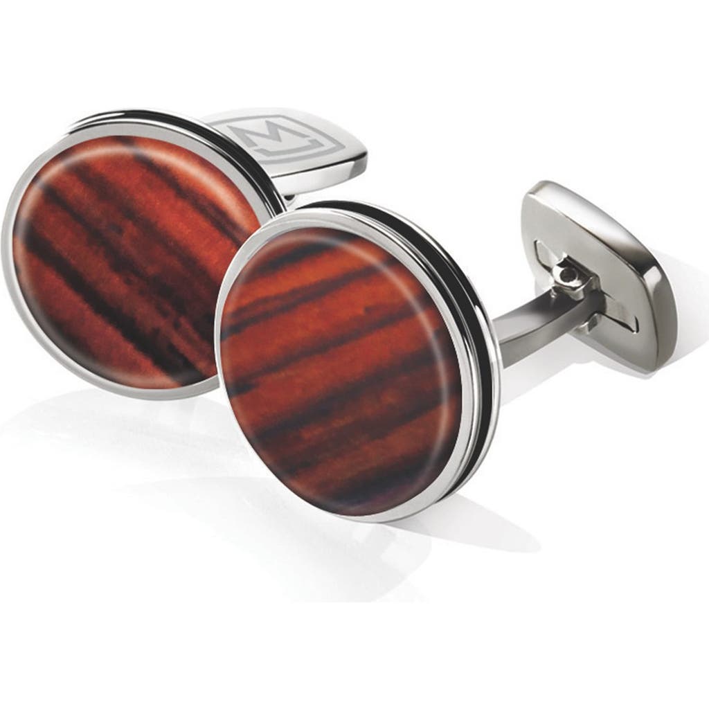 M-Clip® Cocobolo Cuff Links in Stainless Steel/Cocobolo  product