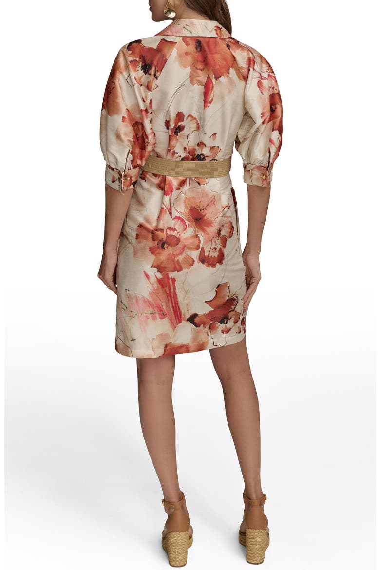 Floral Print Shirtdress, Alternate, color, CINNAMON MULTI