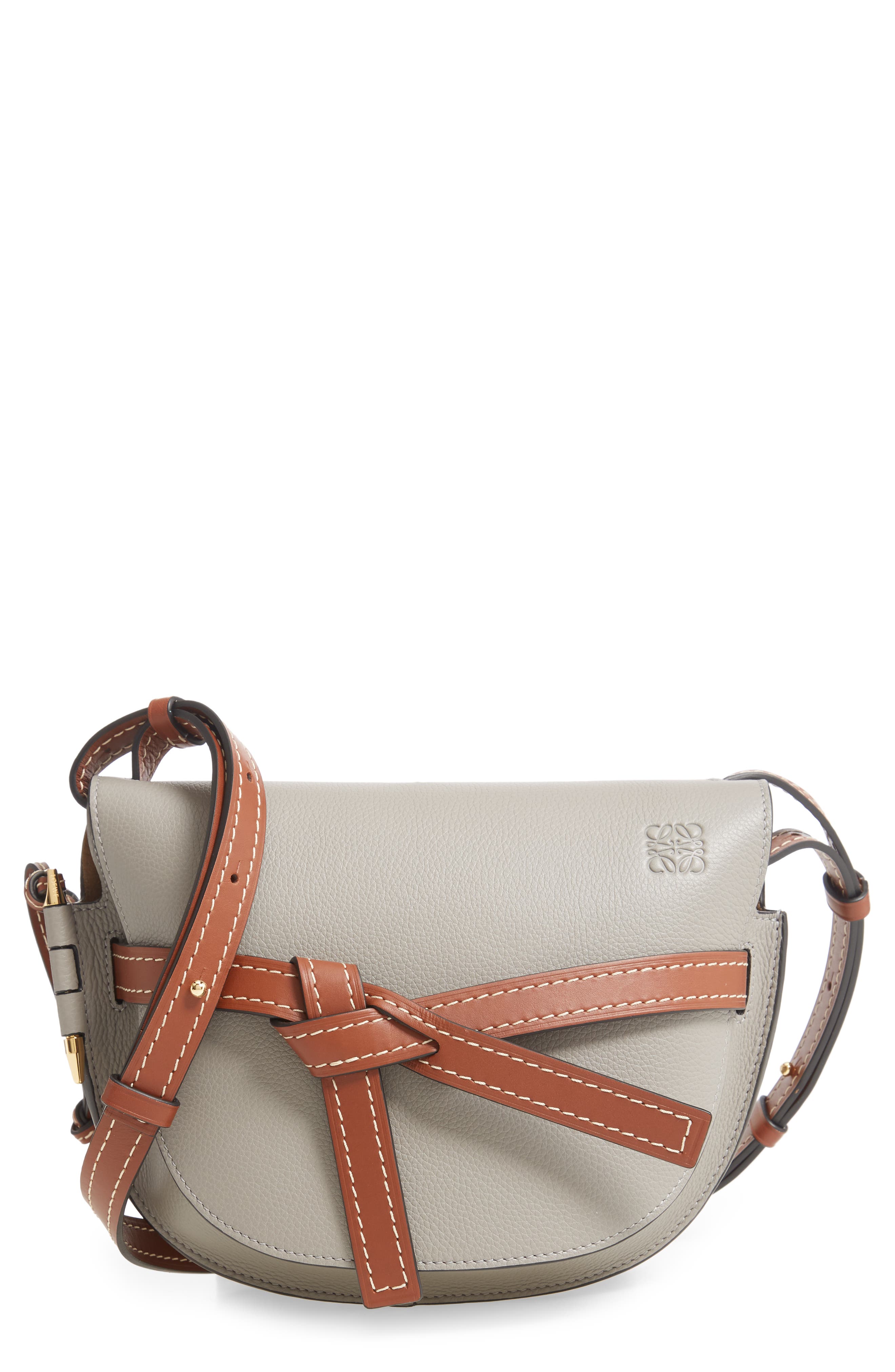 Loewe Gate Small Leather Crossbody Bag, Main, color, 