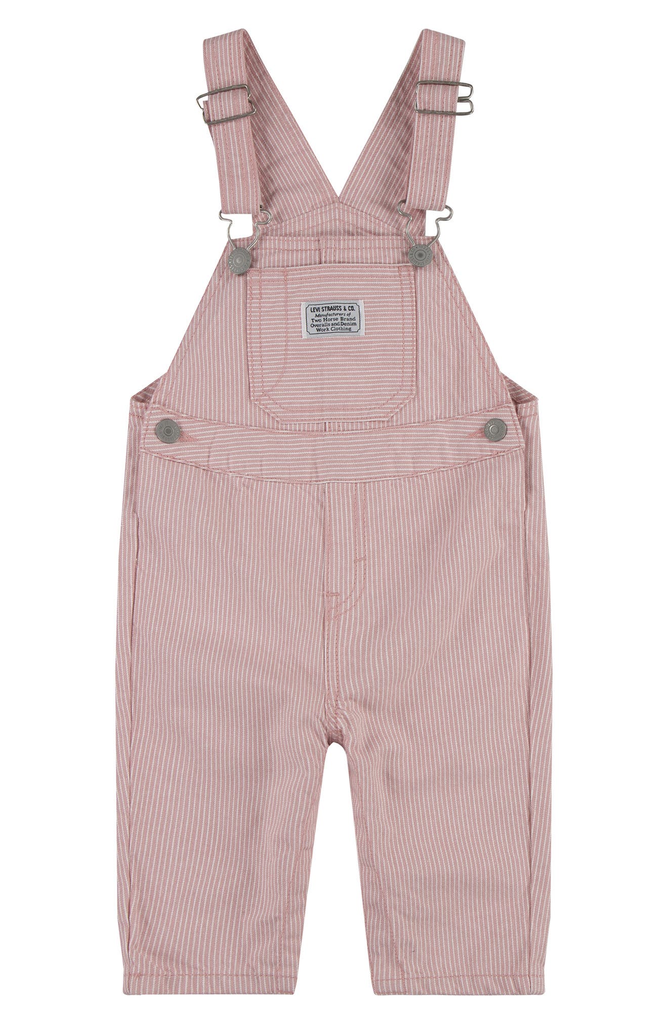 Levi's Railroad Stripe Cotton Overalls