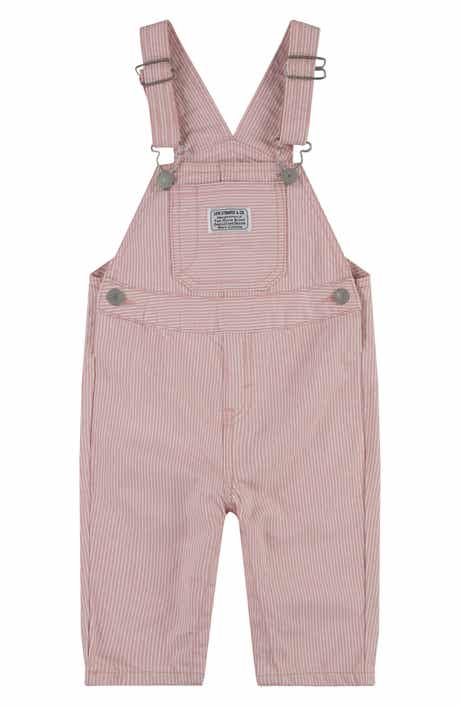 Levi's Railroad Stripe Cotton Overalls