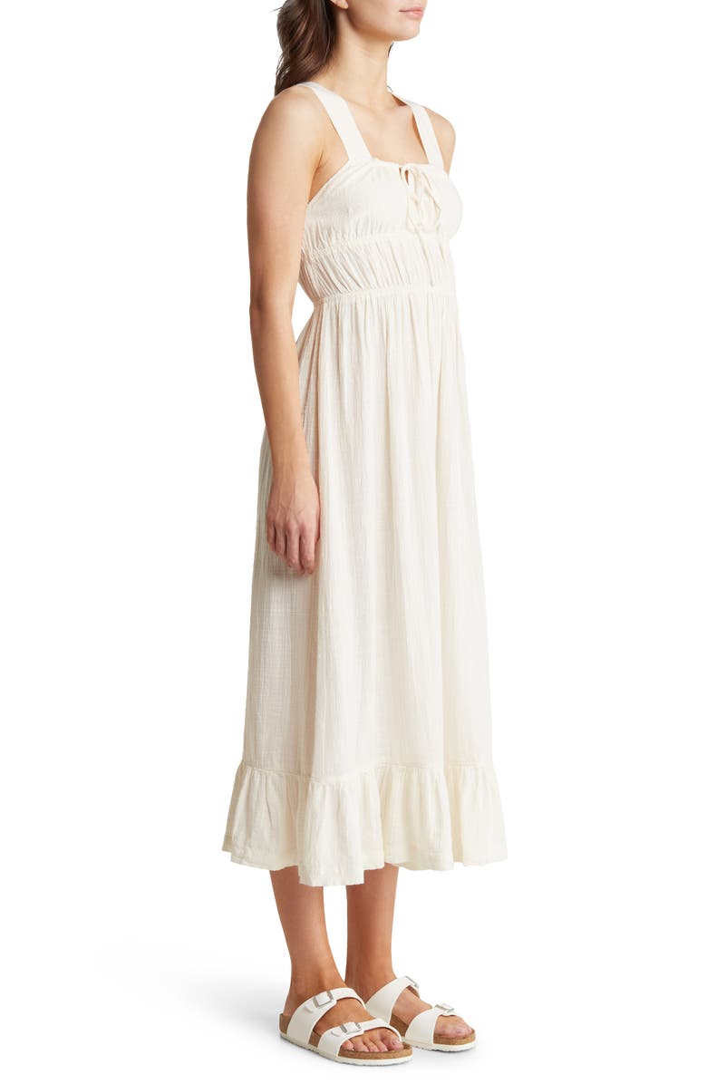 Roxy Paradise Winds Cotton Blend Midi Dress, Alternate, color, 
