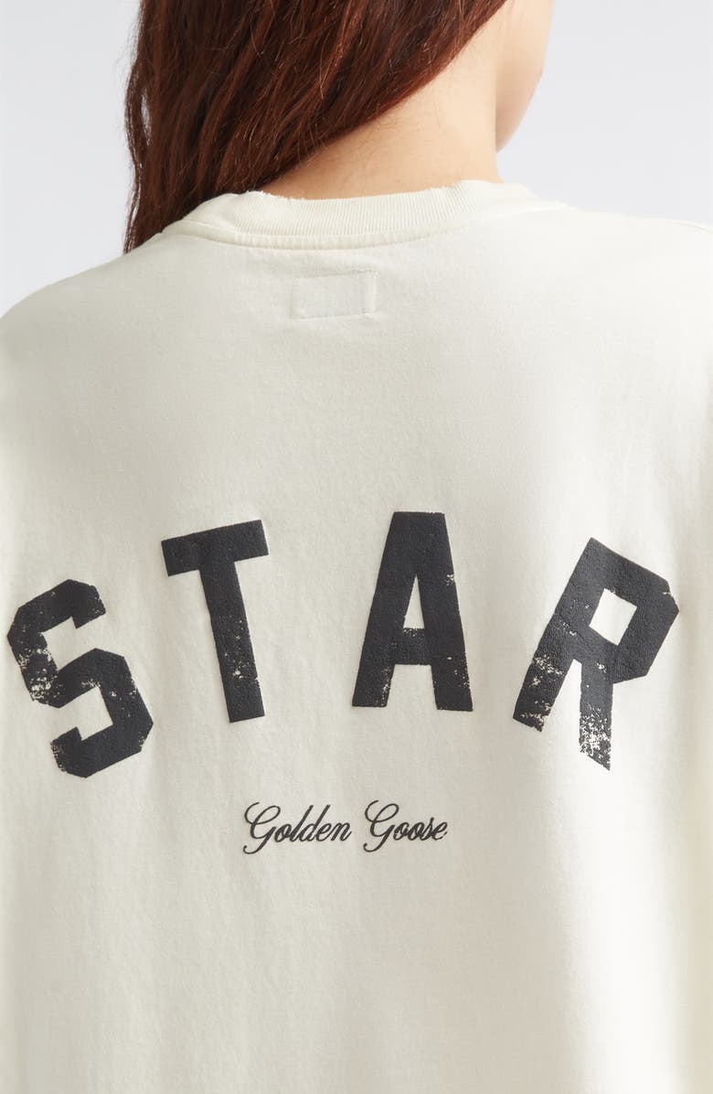 Golden Goose Cotton Jersey Graphic T-Shirt, Alternate, color, Heritage White