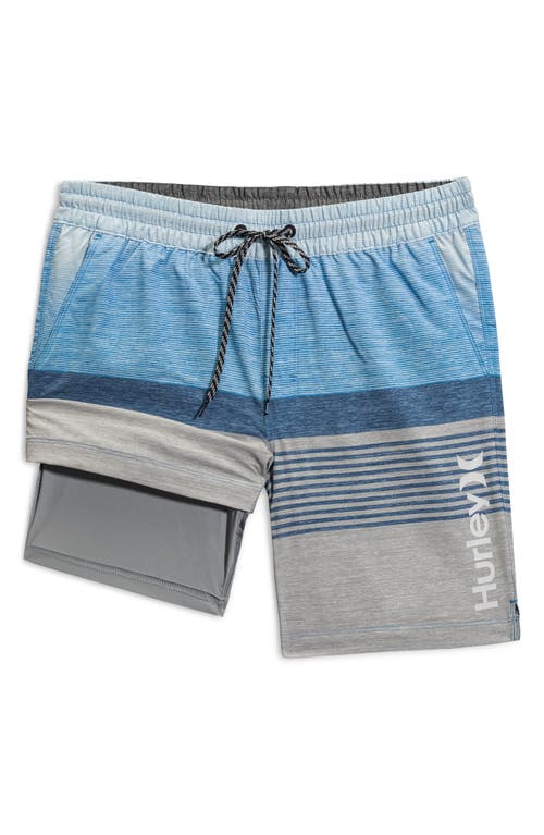 Hurley Ombré Volley Swim Shorts In Gray