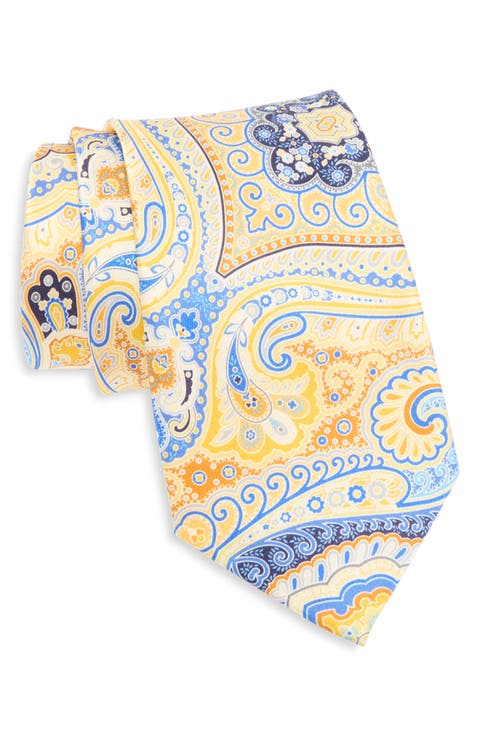 Paisley Floral Silk Tie