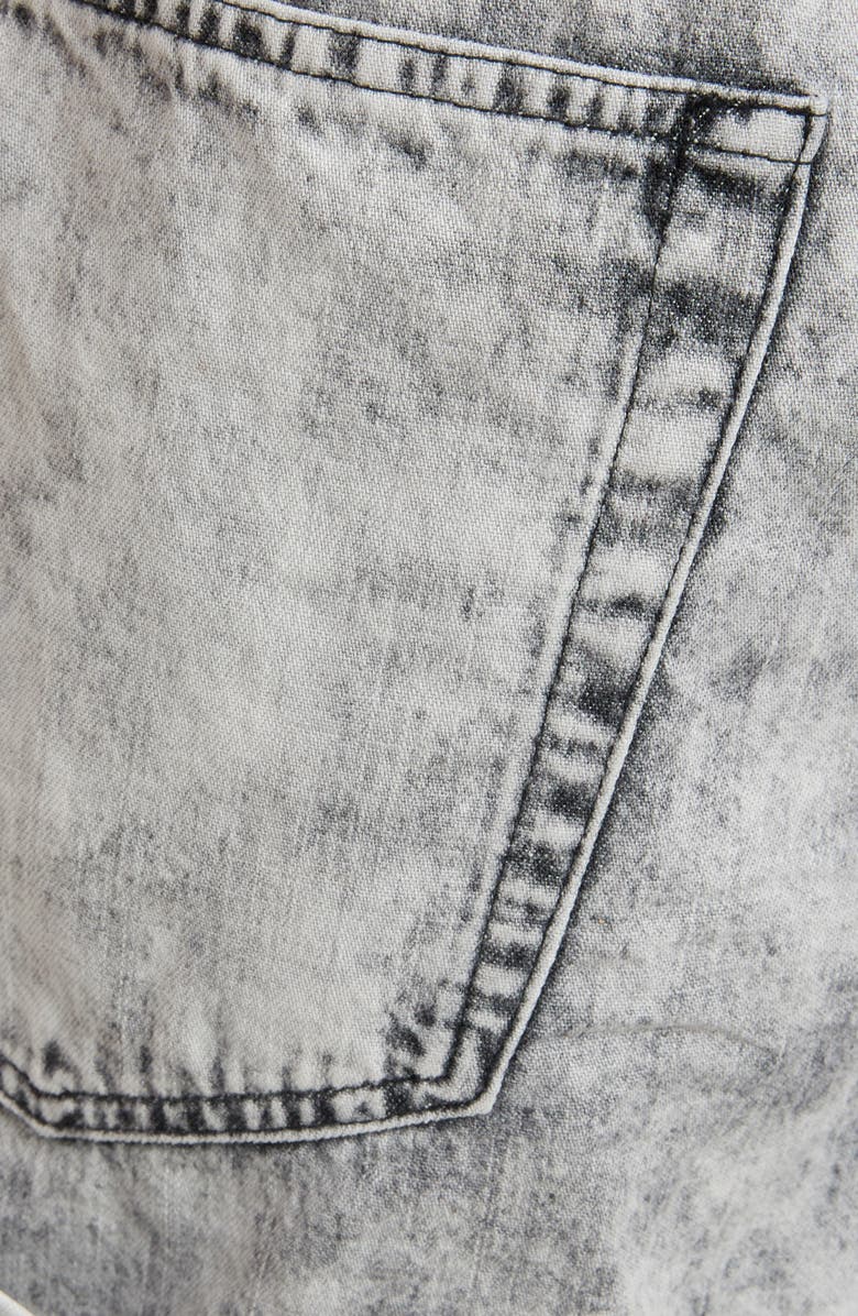 Isabel Marant Étoile Itea Stonewash Paperbag Short, Alternate, color, 