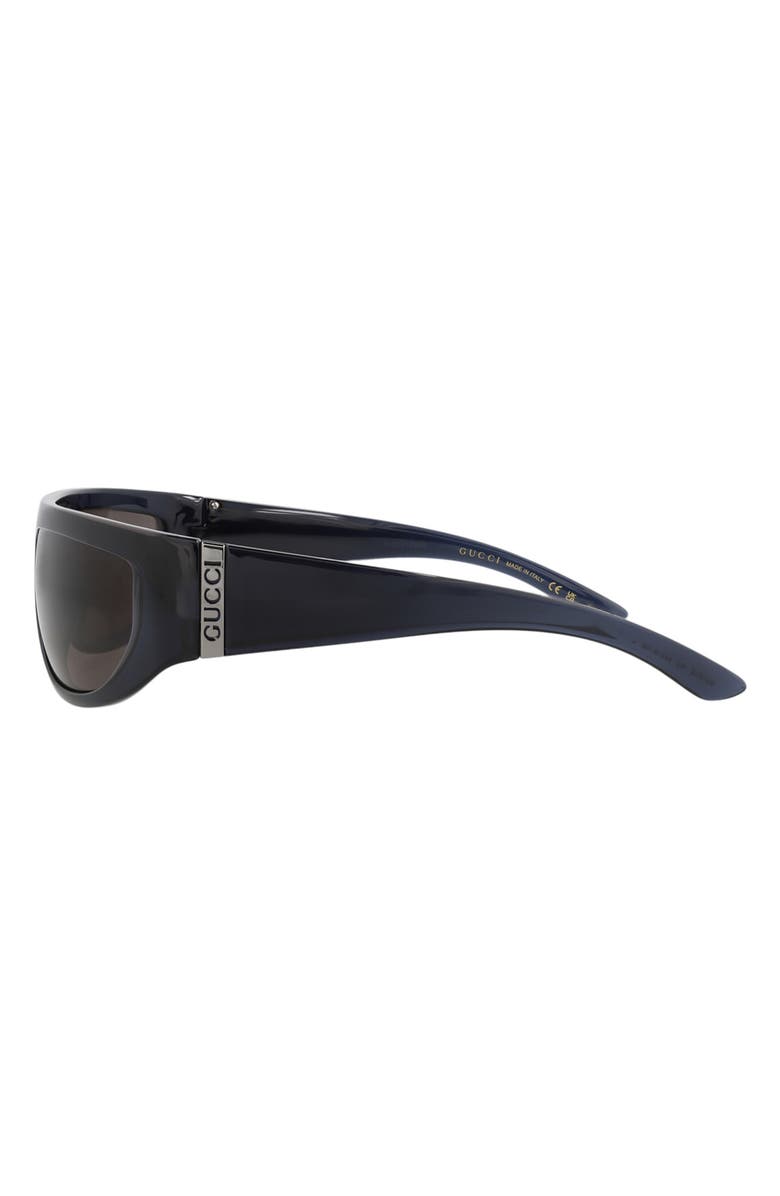 Gucci 64mm Wrap Sunglasses, Alternate, color, 