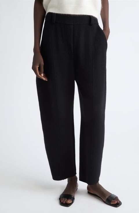 Barrel Wool & Cashmere Trousers