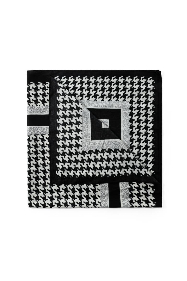 The Hollis Scarf, Alternate, color, Black/White