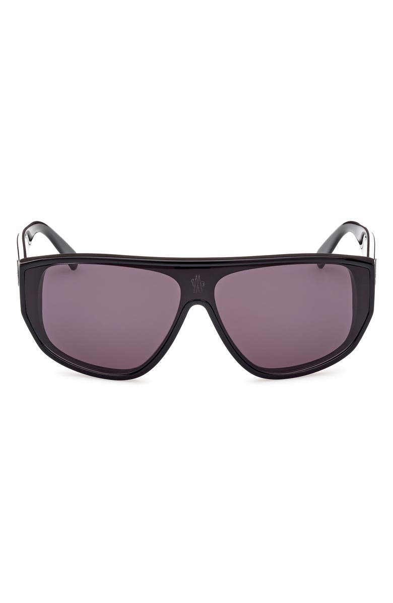 Moncler Tronn 138mm Shield Sunglasses, Main, color,