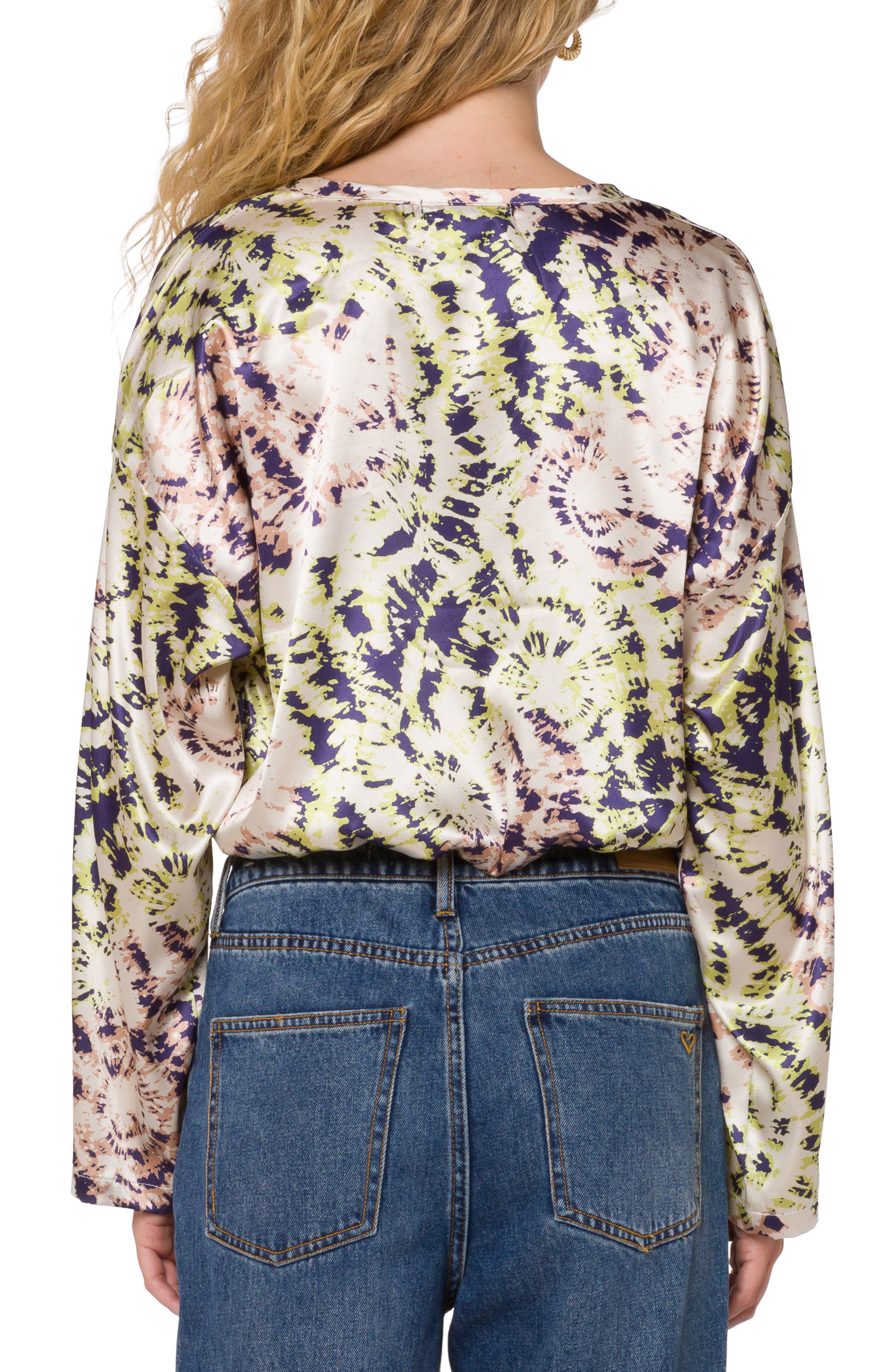Long Sleeve Drawstring Waist Top - image 2