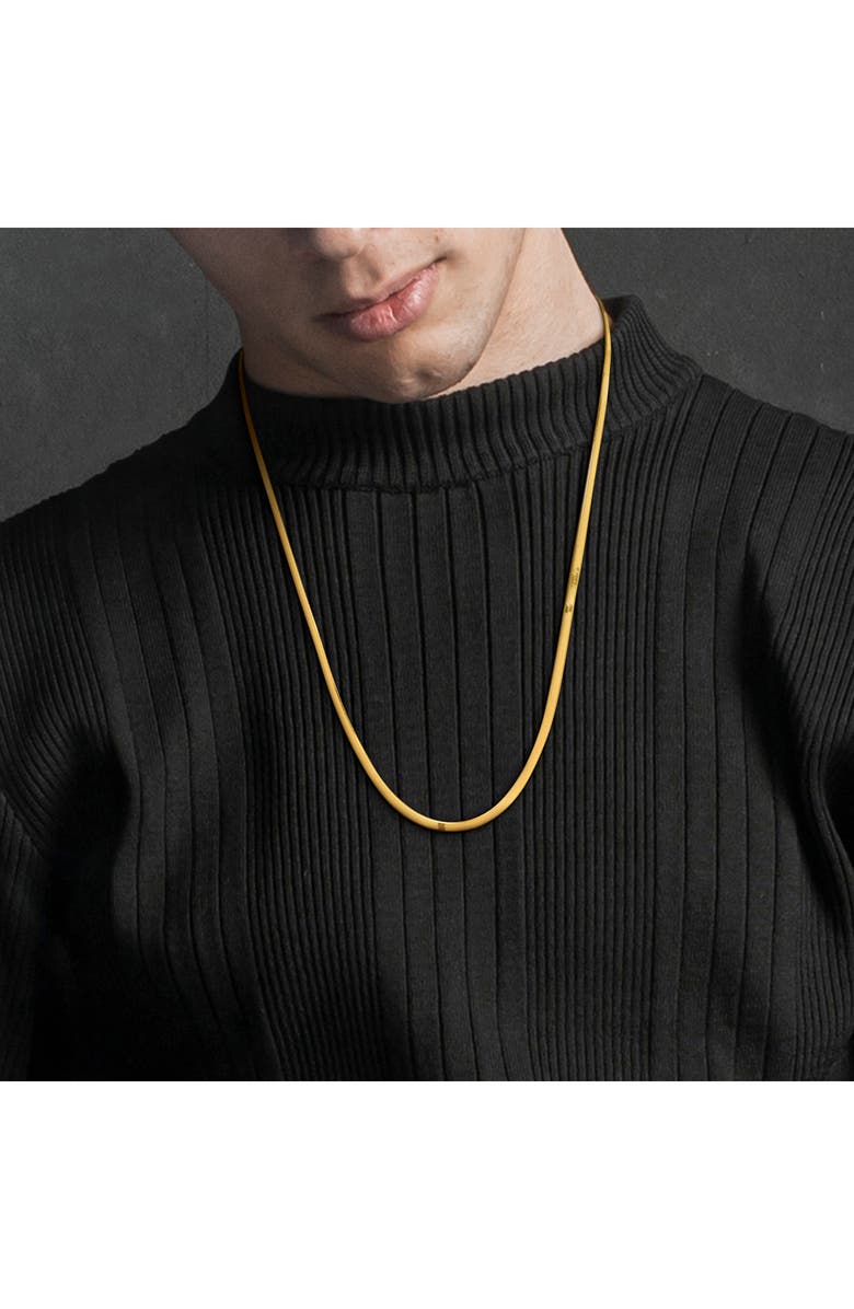 DELMAR Herringbone Chain Necklace, 2.8mm, Alternate, color,