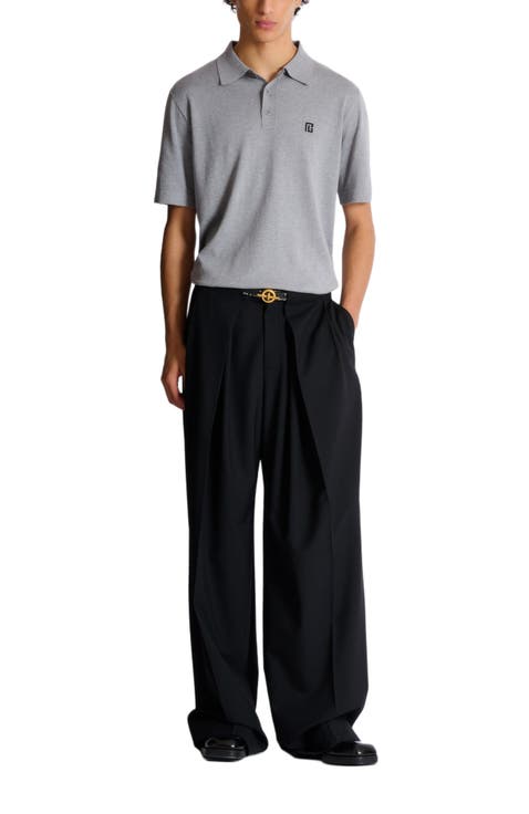 Embroidered cotton polo