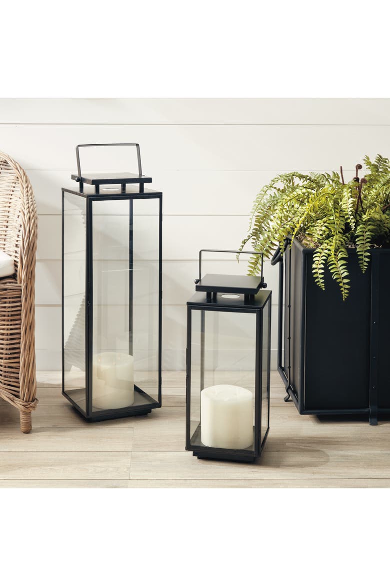 Alden Lantern, Alternate, color, Black