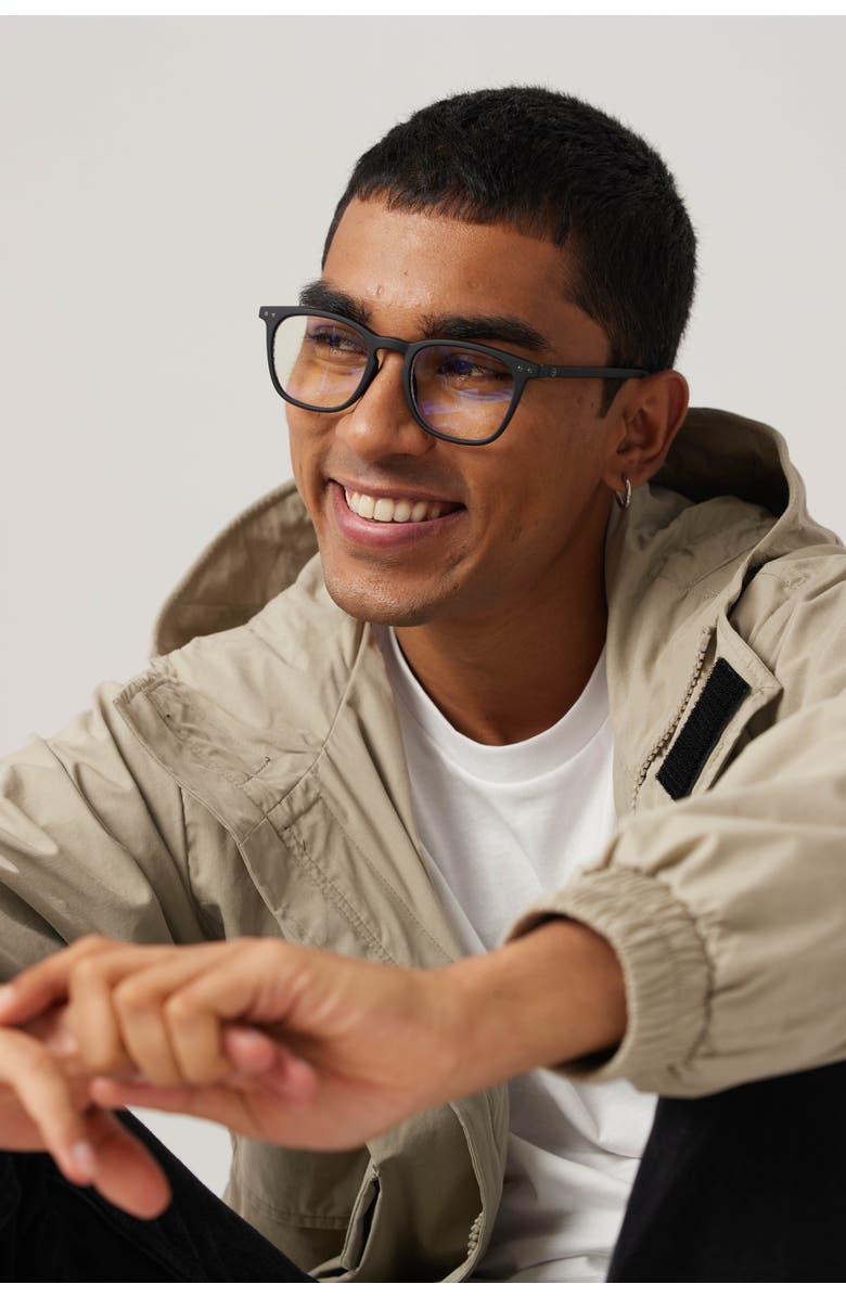 IZIPIZI #E 49mm Trapeze Screen Glasses, Alternate, color, Black