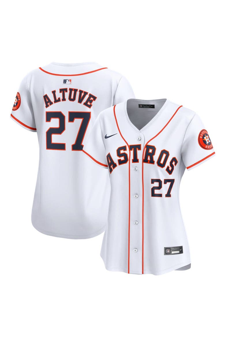 Women's Nike Jose Altuve White Houston Astros Home Limited Player Jersey, Main, color, White