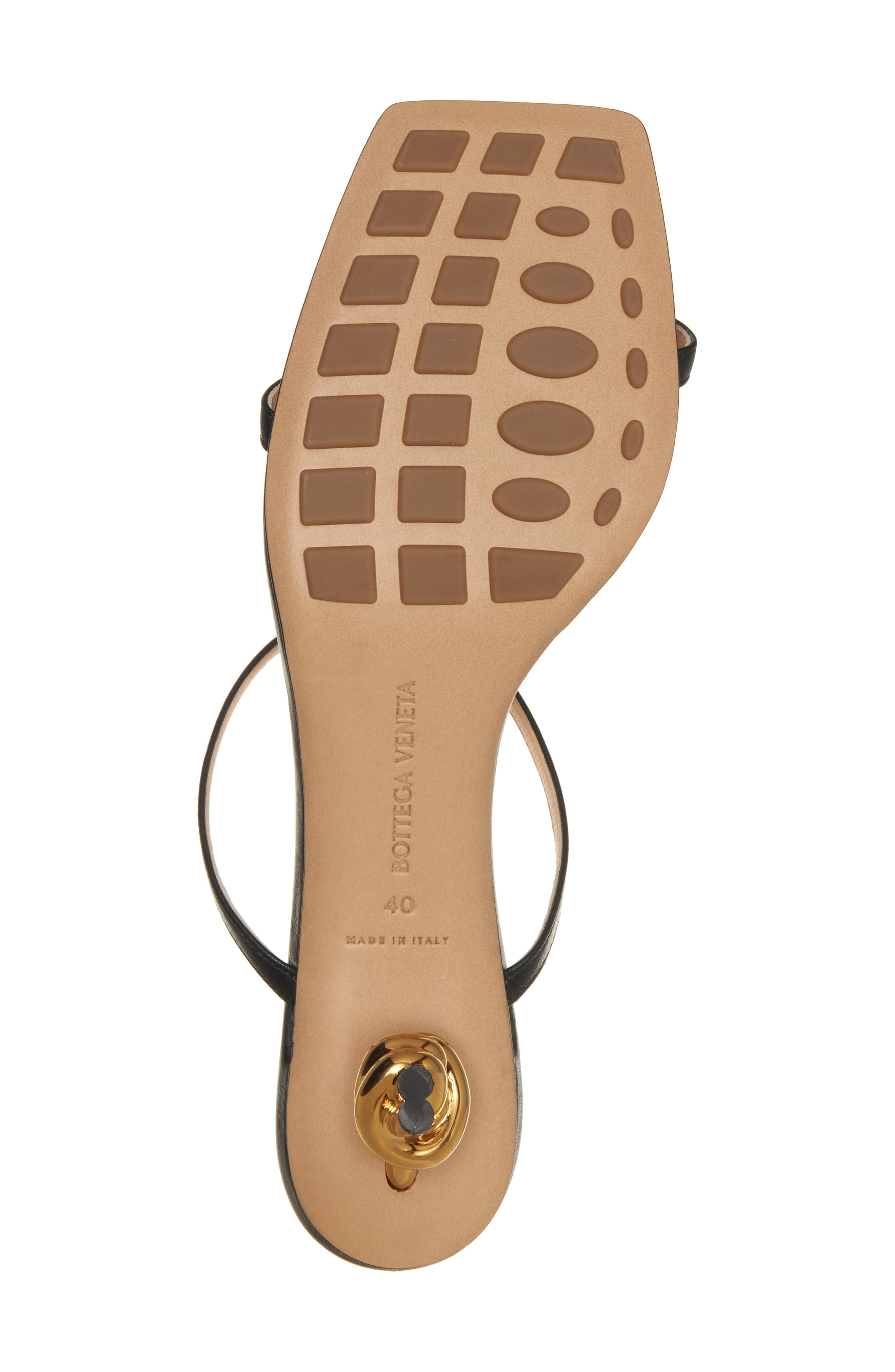 Bottega Veneta Knot Kitten Heel Slide Sandal, Alternate, color, Black