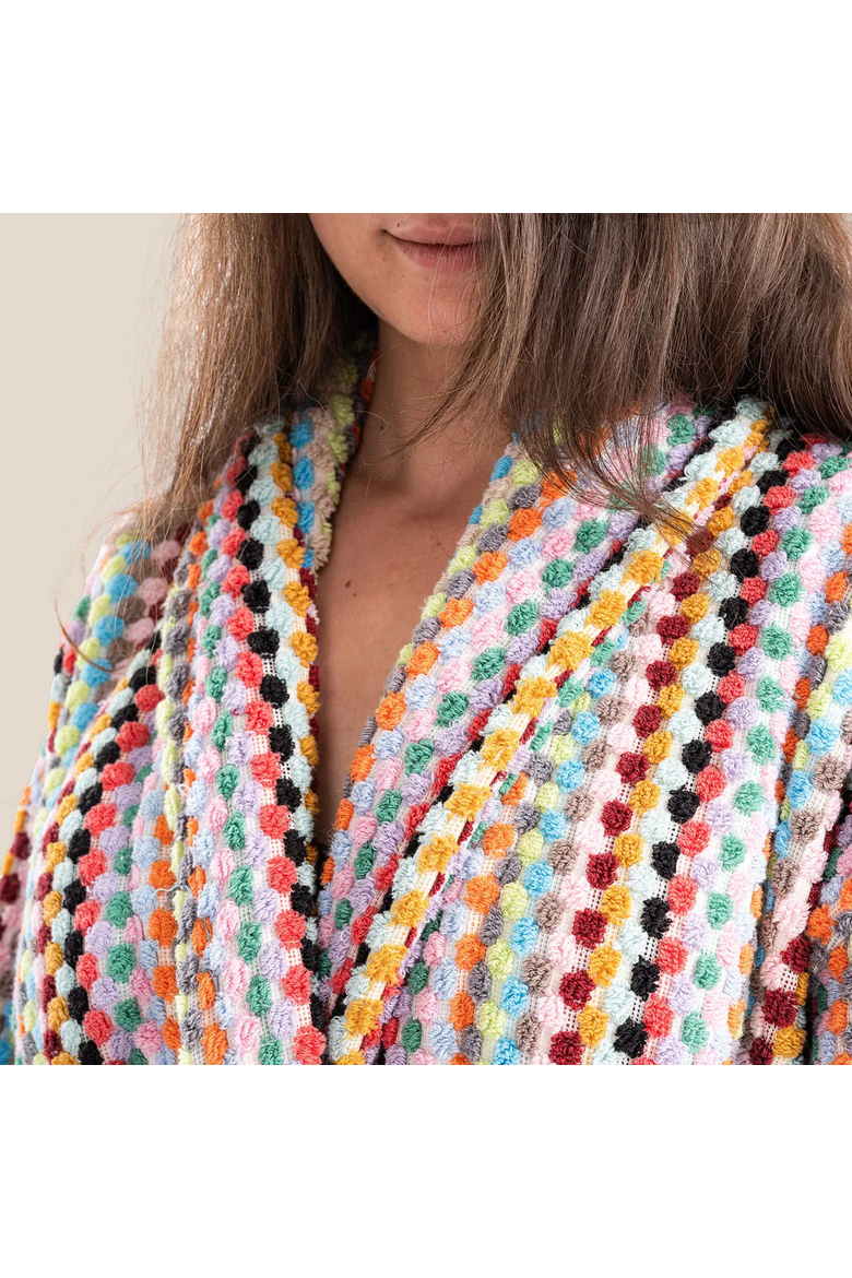 Super Plush Confetti Robe by Kalkedon Towels, Alternate, color, Multi