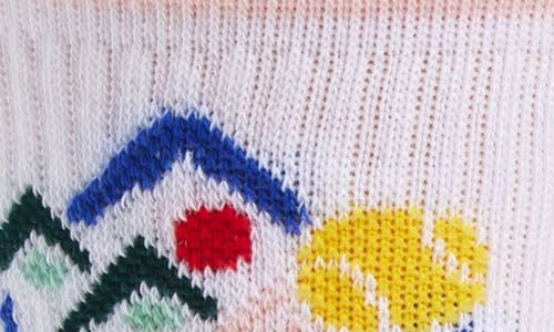 Casablanca Fuji Icon Crew Socks In White