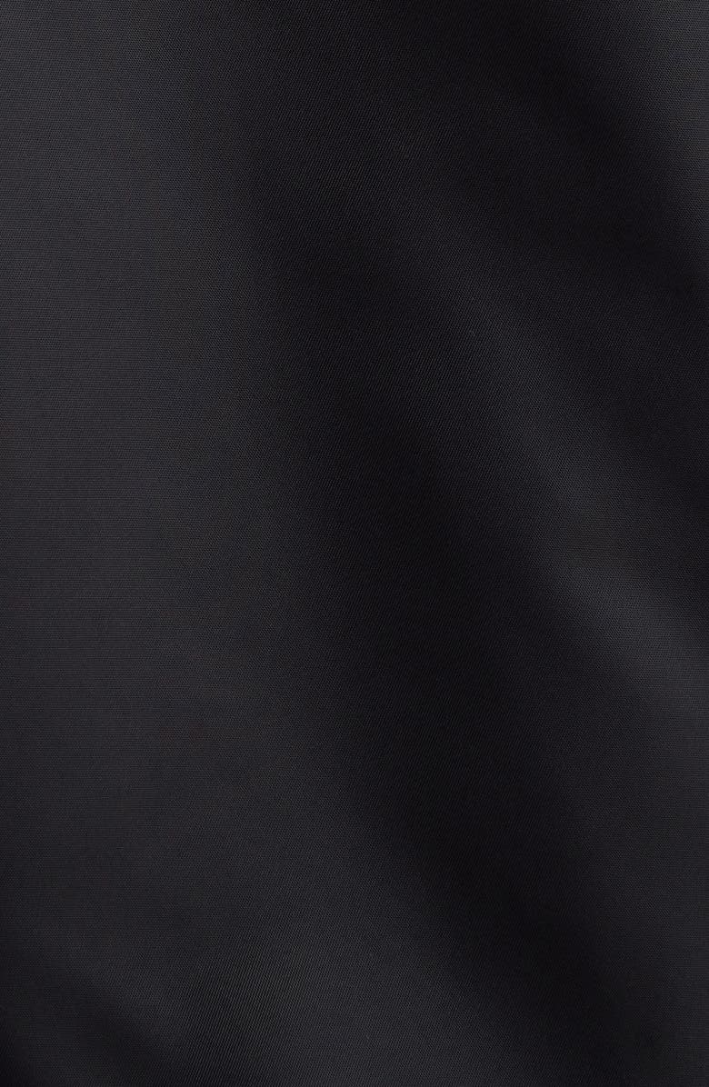 Balenciaga Tape Logo Oversize Hooded Bomber Jacket, Alternate, color, Black