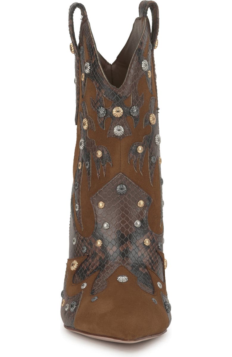 Jessica Simpson Palieve 4 Snakeskin Embossed Bootie, Alternate, color, Light Hickory
