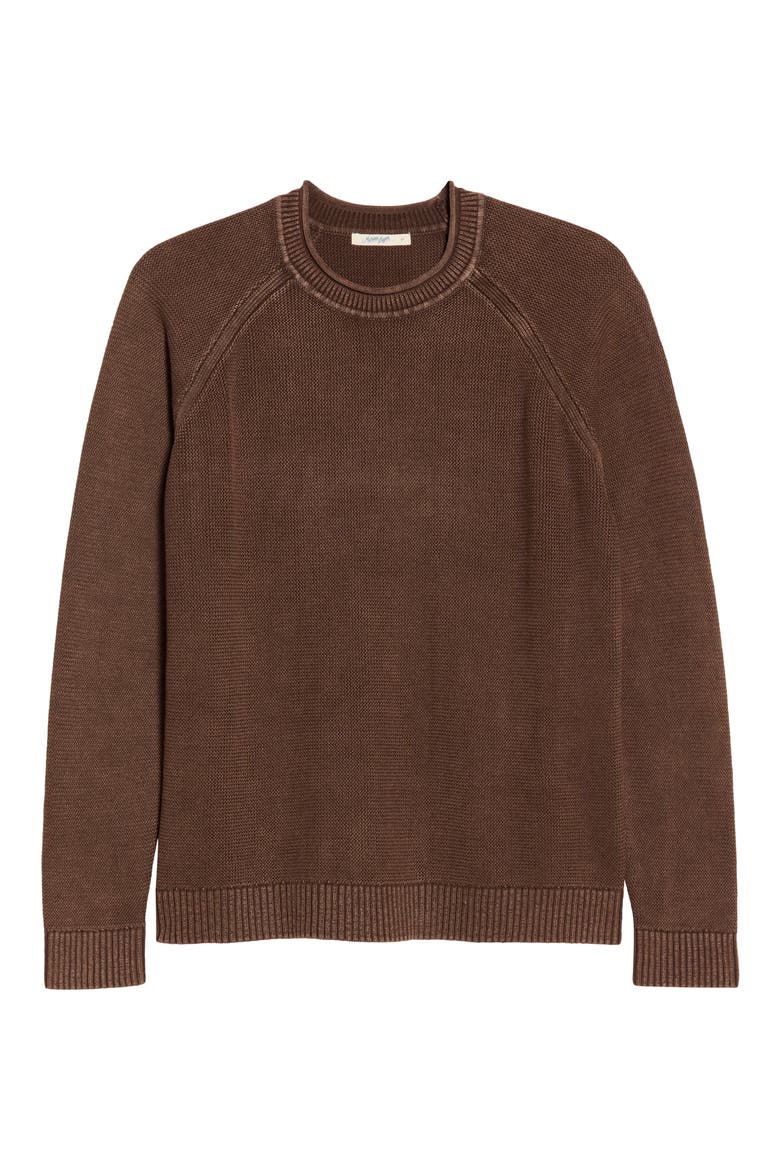 Garment Dyed Crewneck Sweater, Main, color, JAVA