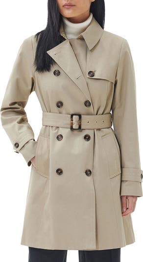 Greta Belted Water Resistant Twill Trench Coat