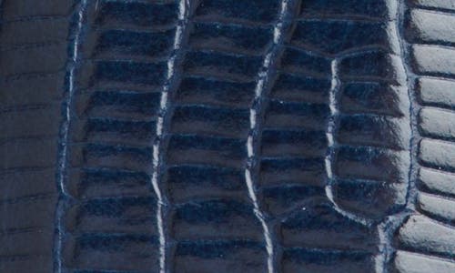 Nordstrom Sutton Croc-embossed Belt In Blue