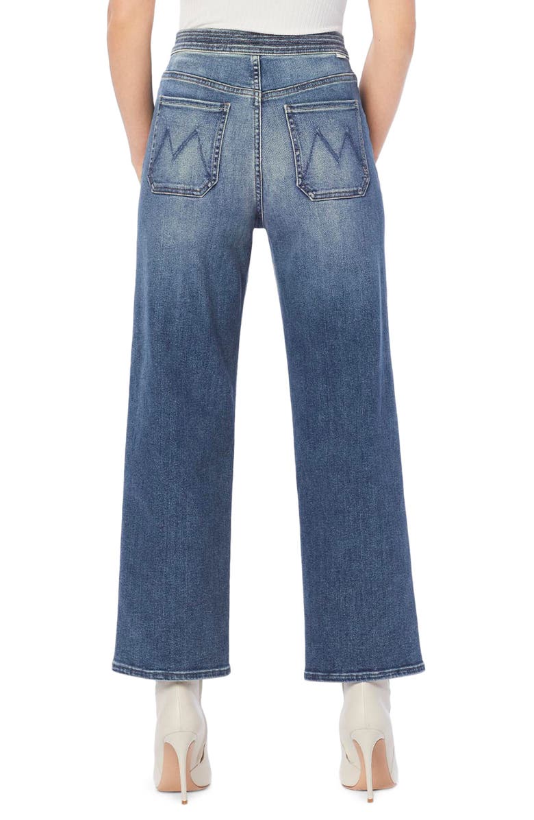 MOTHER The Tie Patch Rambler Ankle Wide Leg Jeans, Alternate, color, 