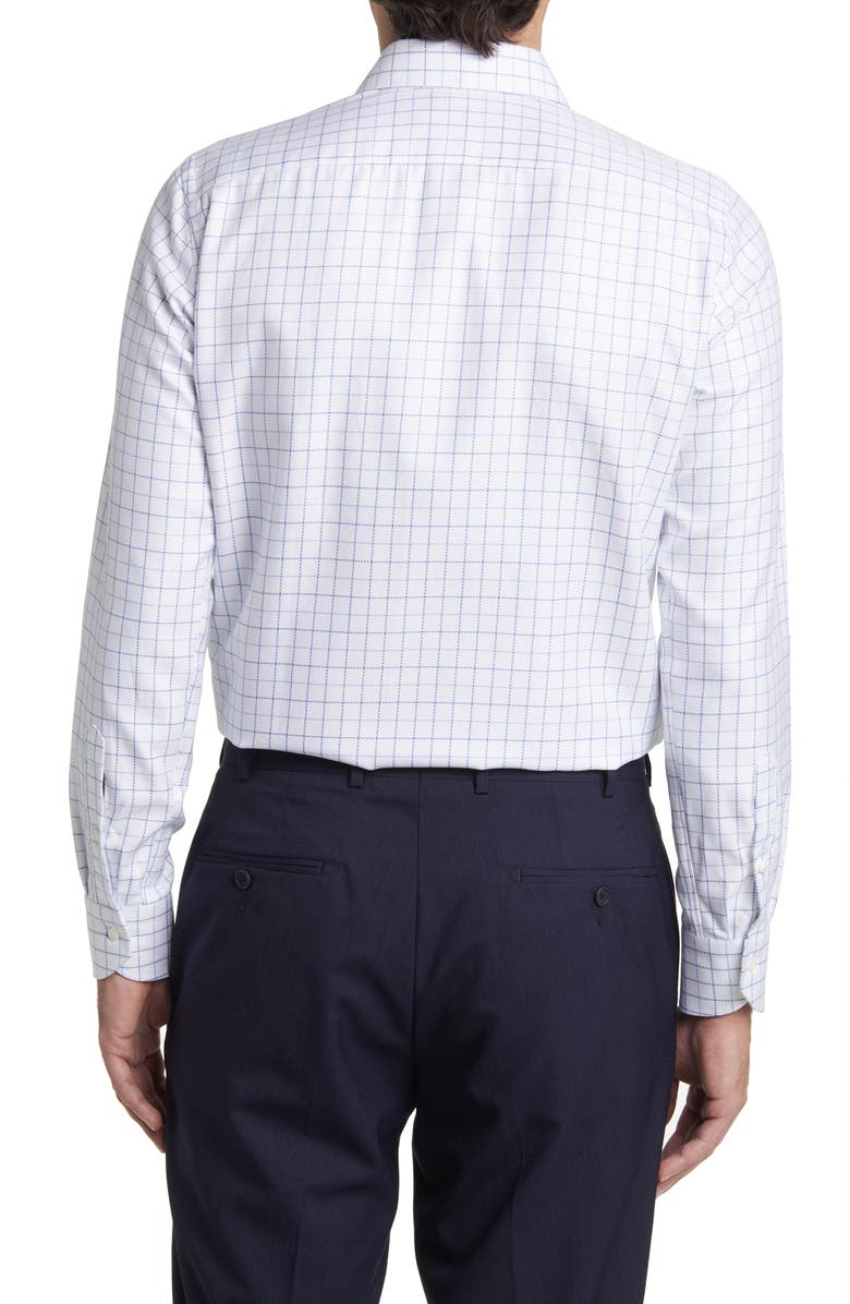 Canali Regular Fit Check Cotton Jacquard Dress Shirt, Alternate, color, 
