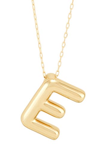 Frankie & Zoe Initial 'm' Pendant Necklace In Gold
