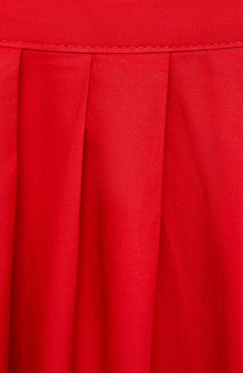 MANGO MANGO PLEATED COTTON SKIRT
