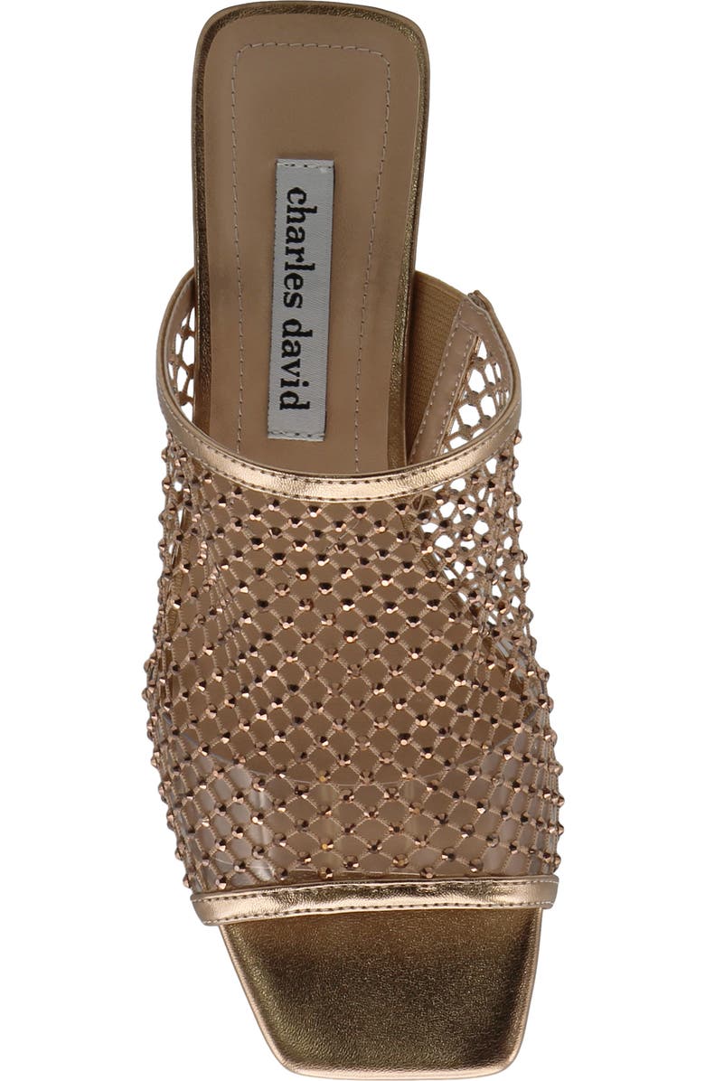 Charles David Noolie Wedge Sandal, Alternate, color, Rose Gold