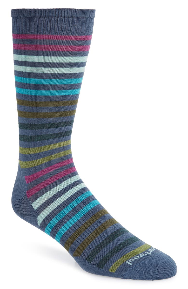 Smartwool 'Spruce Street' Stripe Merino Wool Blend Socks, Main, color, 