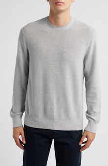 Vince Geometric Jacquard Wool & Cotton Blend Crewneck Sweater
