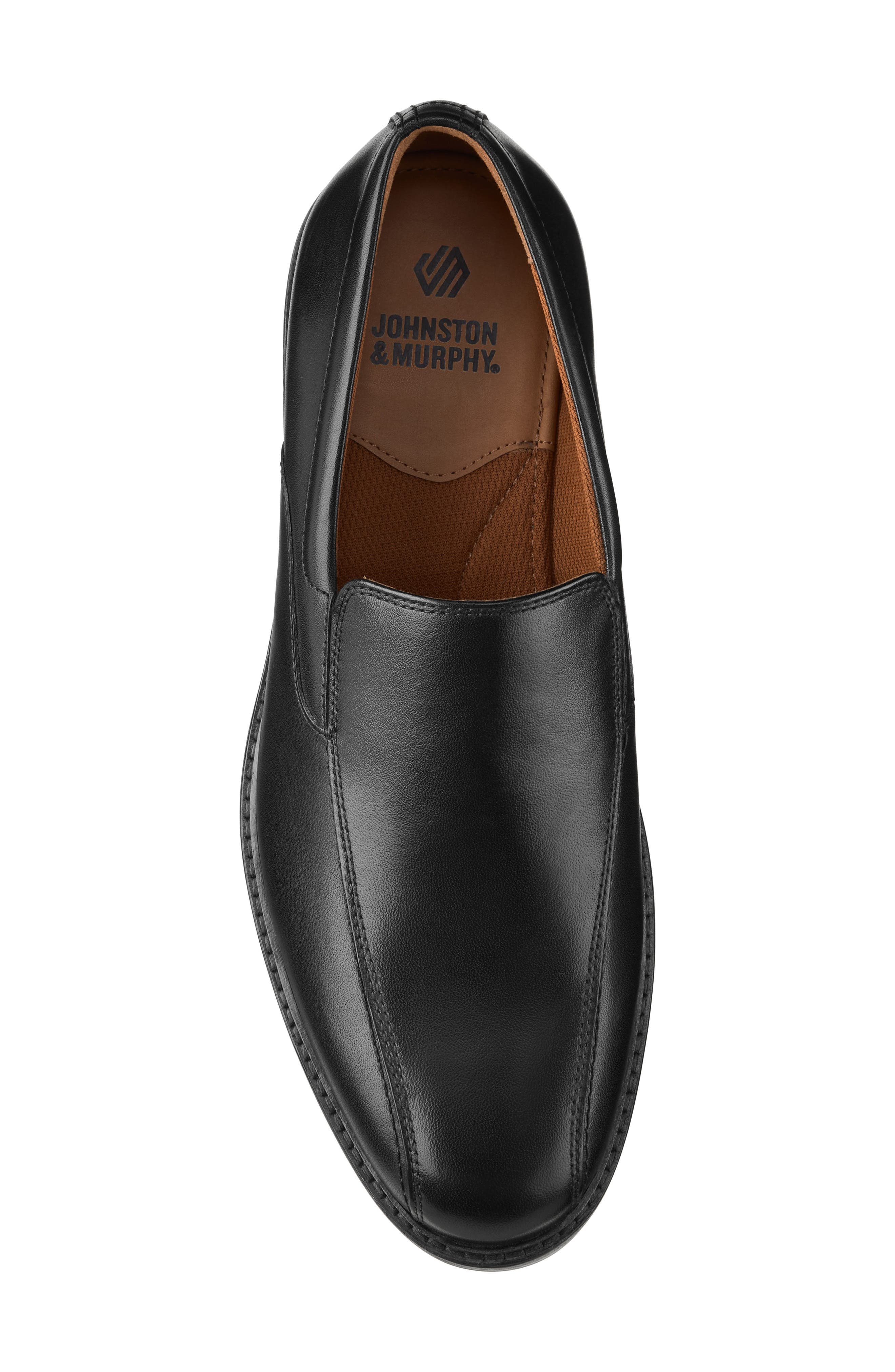 Johnston & Murphy Irving Runoff Slip-On, Alternate, color, Black